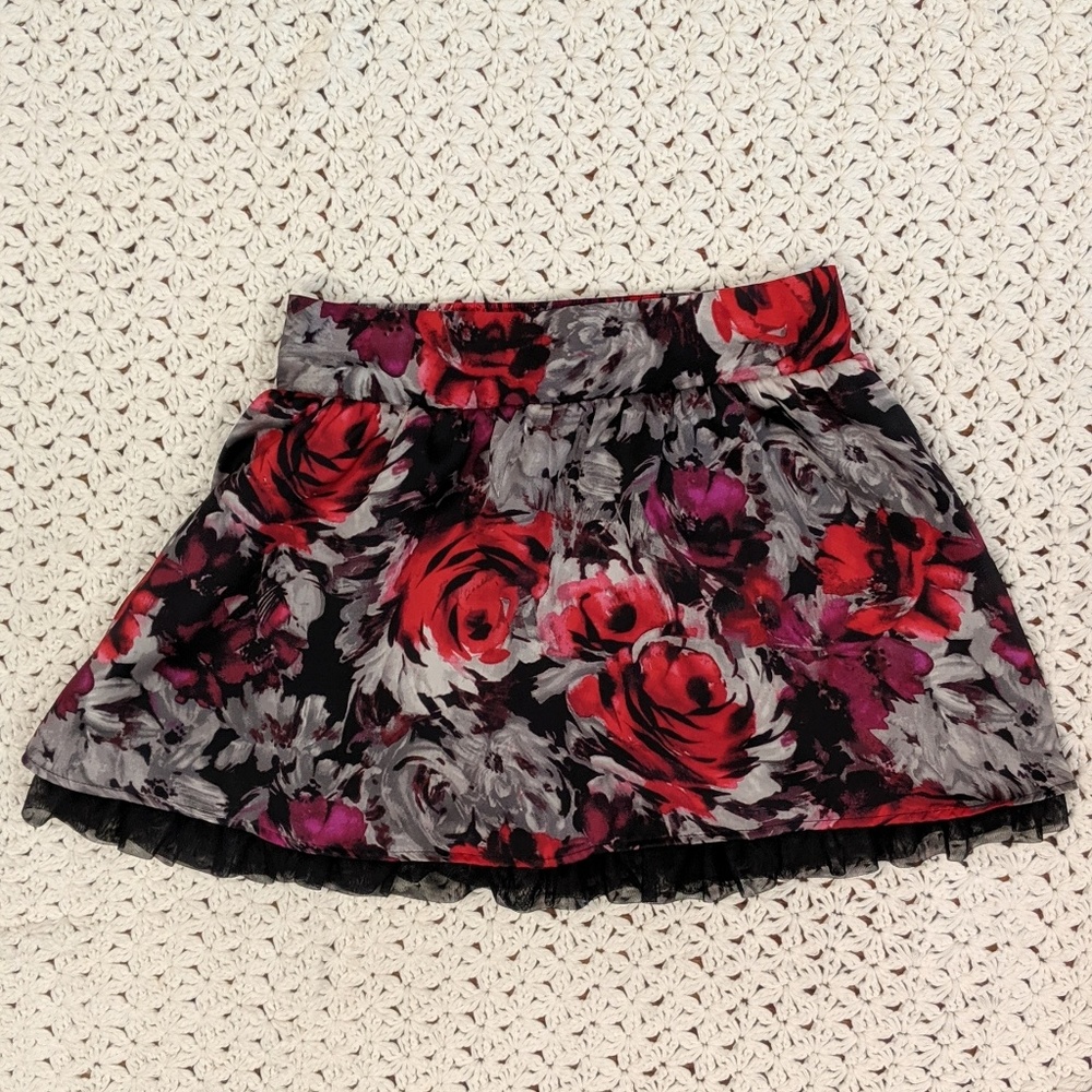 Candie's Floral Skirt